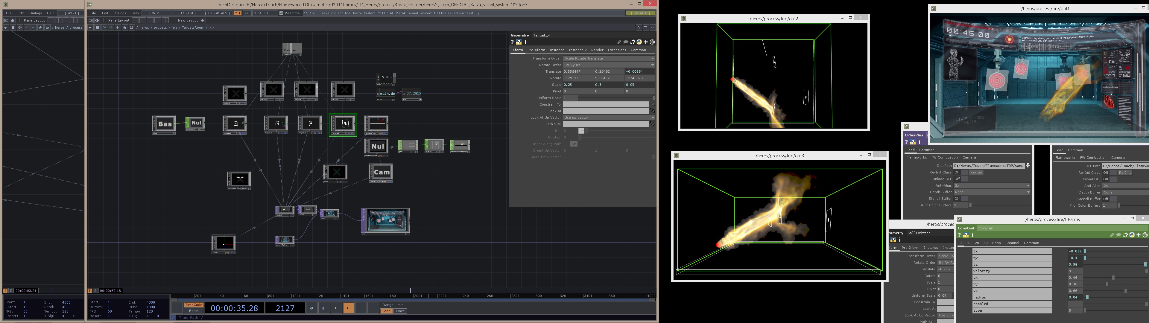 Flame Works in TouchDesigner